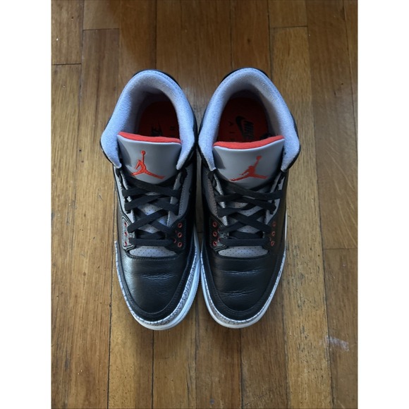 Jordan Other - Nike Air Jordan 3 Retro OG Black Cement Leather Sneaker DN3707-010 Men 10.5